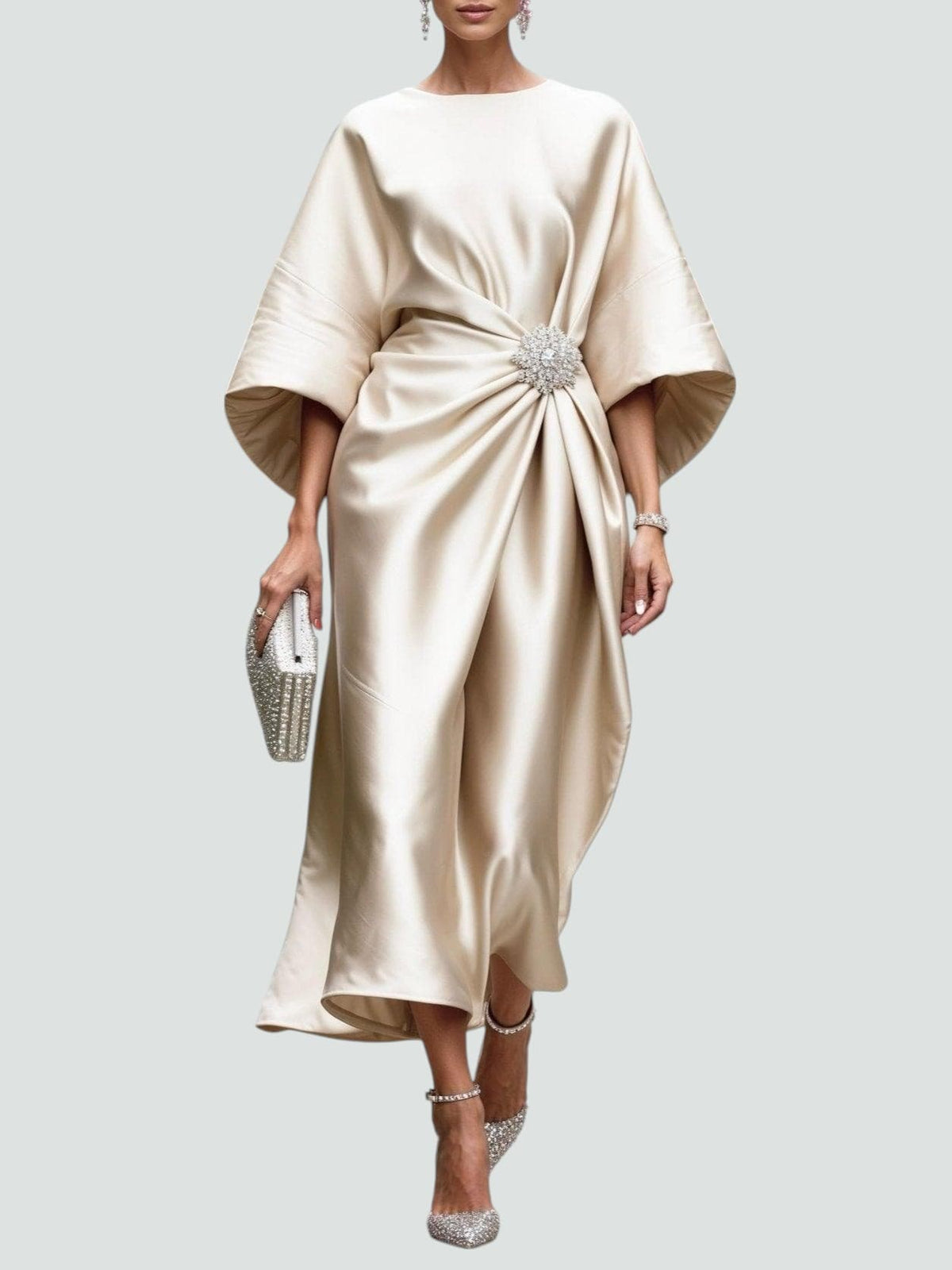 Marijona™ | Elegant Satin Maxi Dress