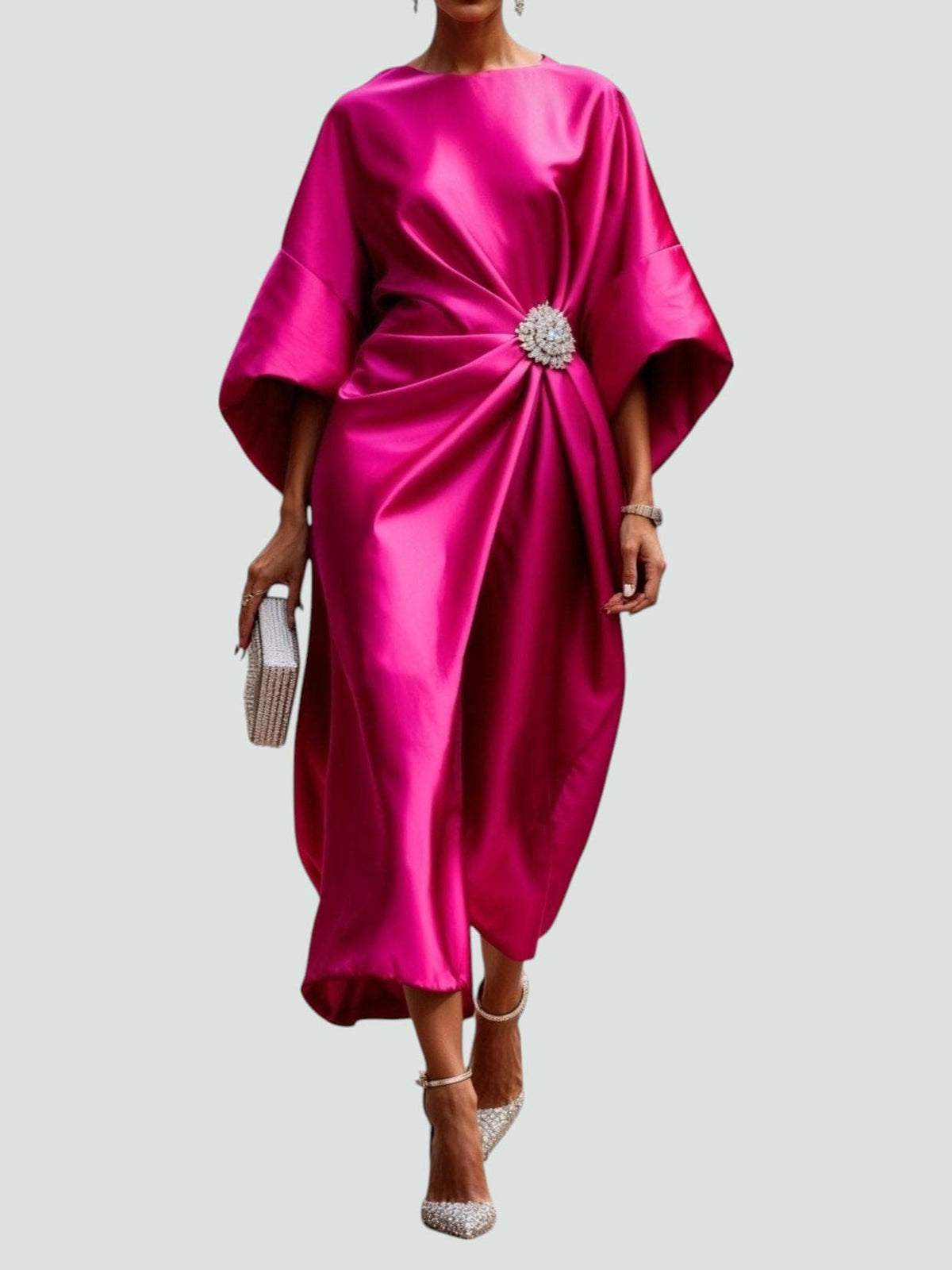 Marijona™ | Elegant Satin Maxi Dress
