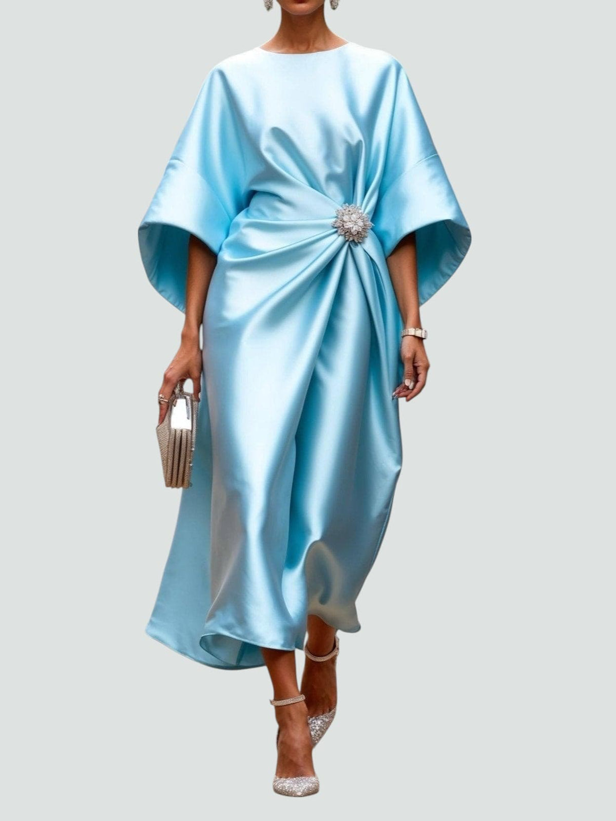 Marijona™ | Elegant Satin Maxi Dress