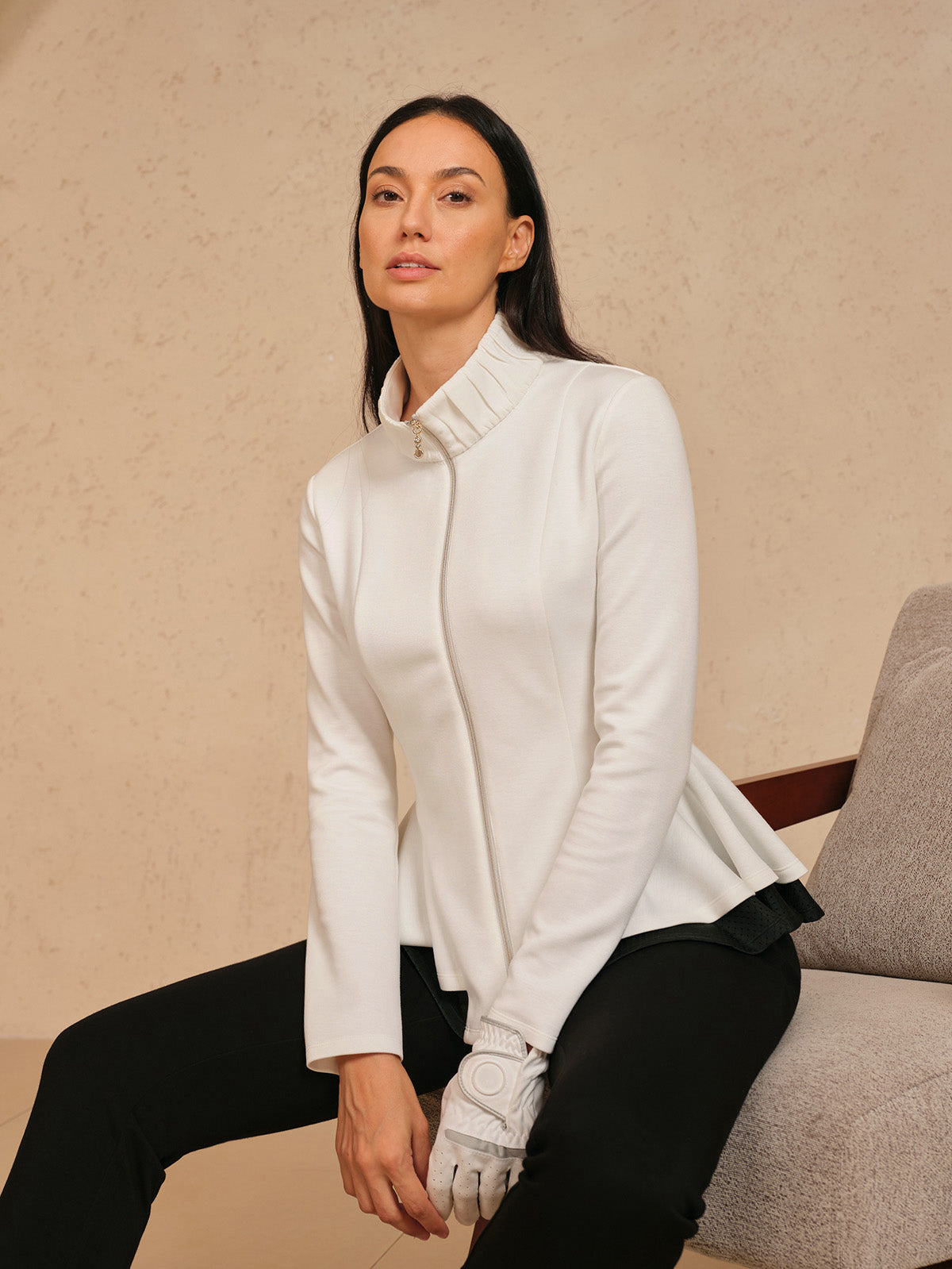 Meer Dan Basic Ruffle Golfjas