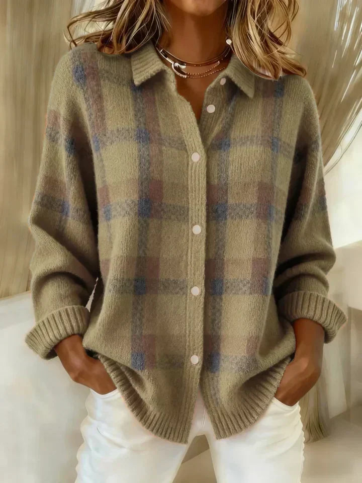 Danique™ | Timeless Plaid Knit Sweater