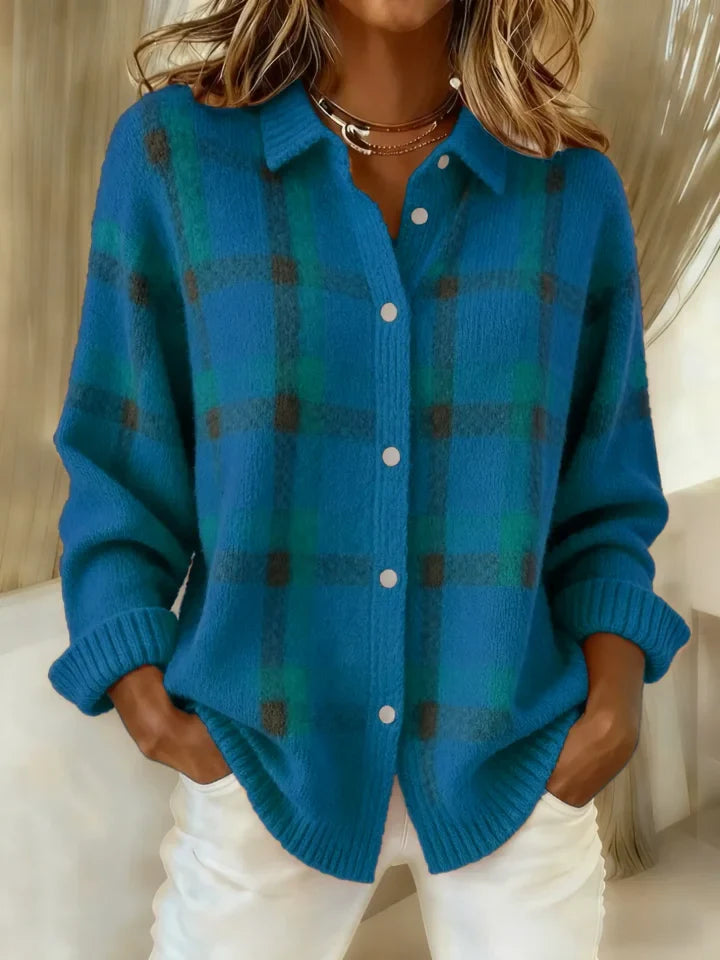 Danique™ | Timeless Plaid Knit Sweater