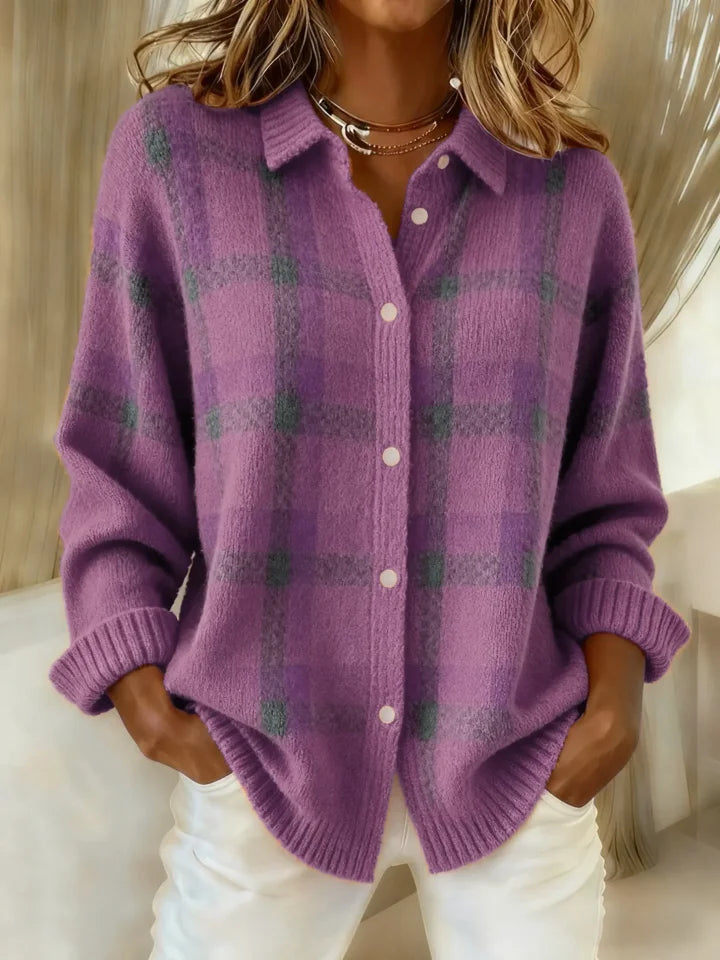 Danique™ | Timeless Plaid Knit Sweater