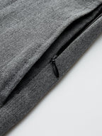 Metal Detail Wide-Leg Pants