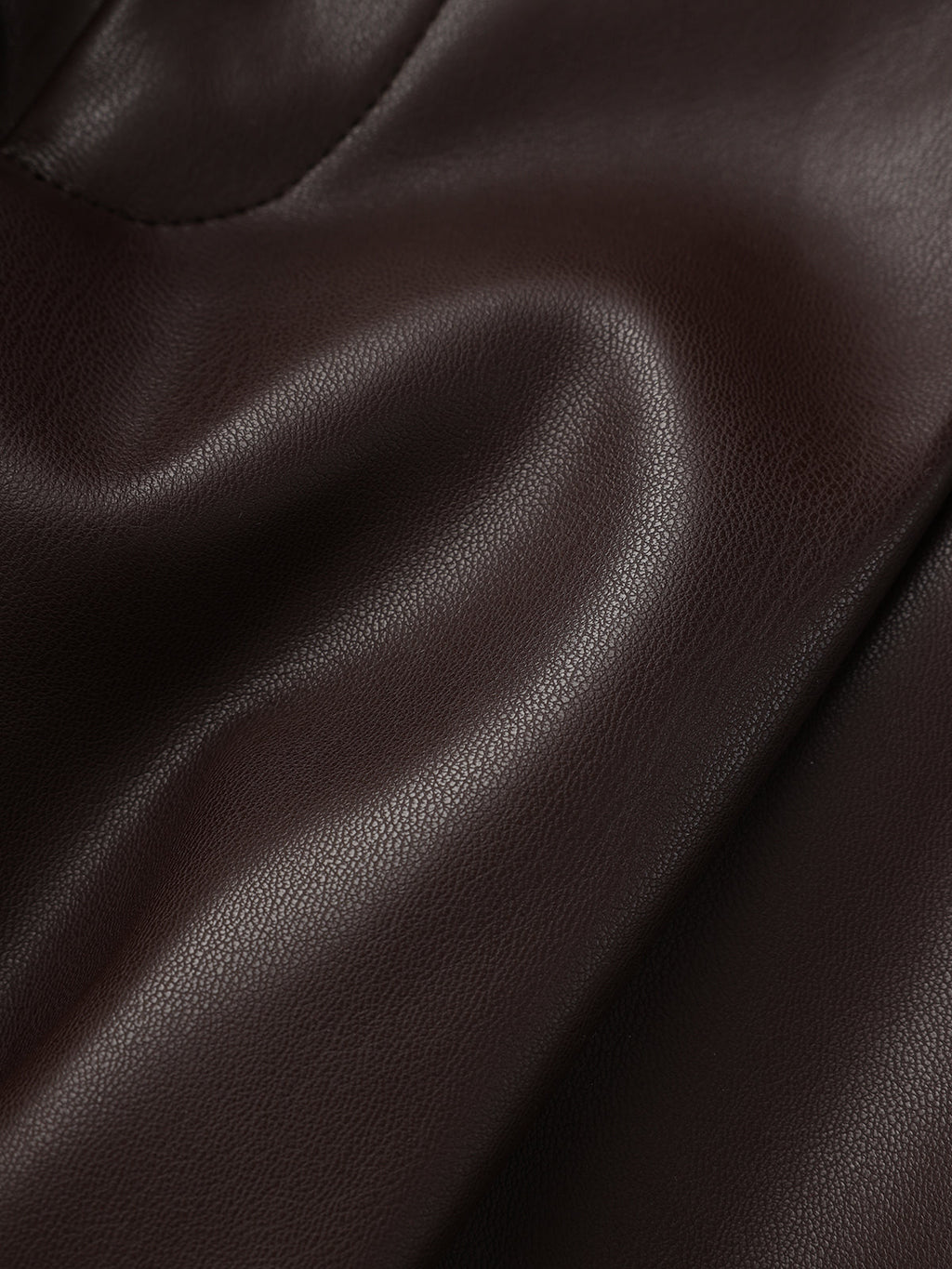 Faux Leather Wide-Leg Pants