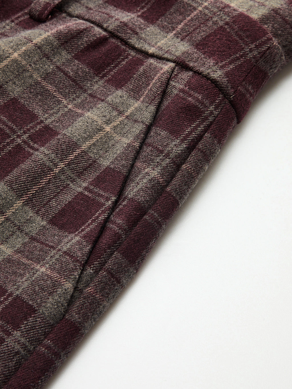 High-Waisted Plaid Wide-Leg Pants