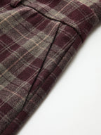 High-Waisted Plaid Wide-Leg Pants