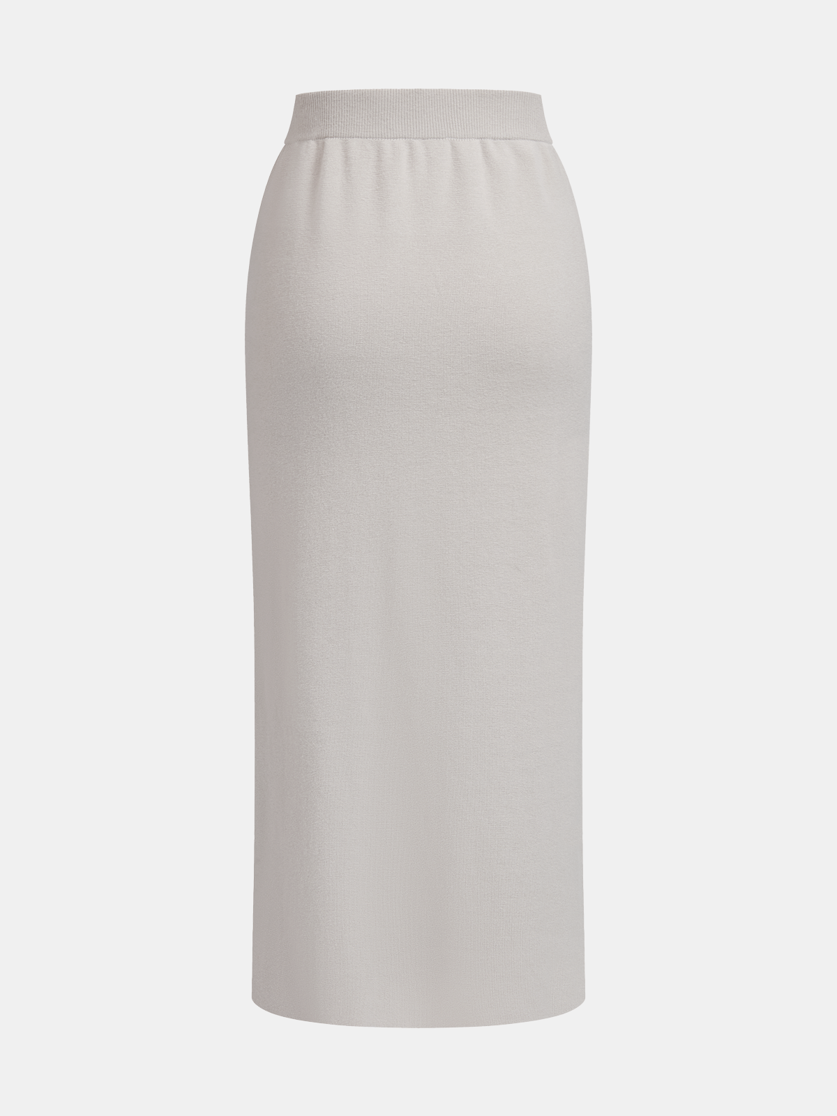 Zipper Cropped Sweater & Midi Skirt Set