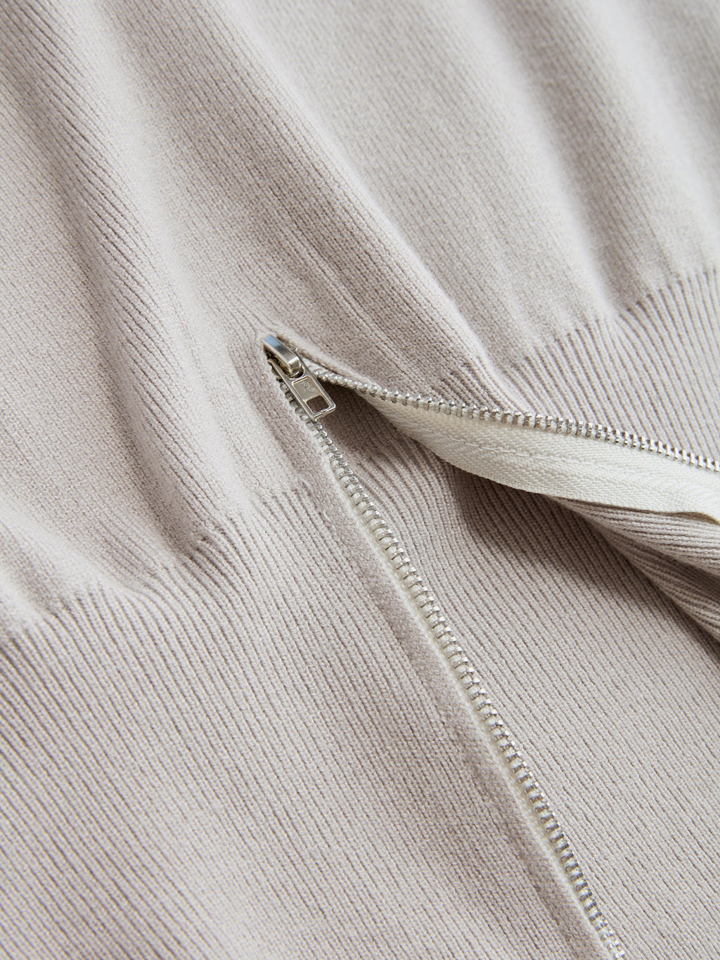 Zipper Cropped Sweater & Midi Skirt Set