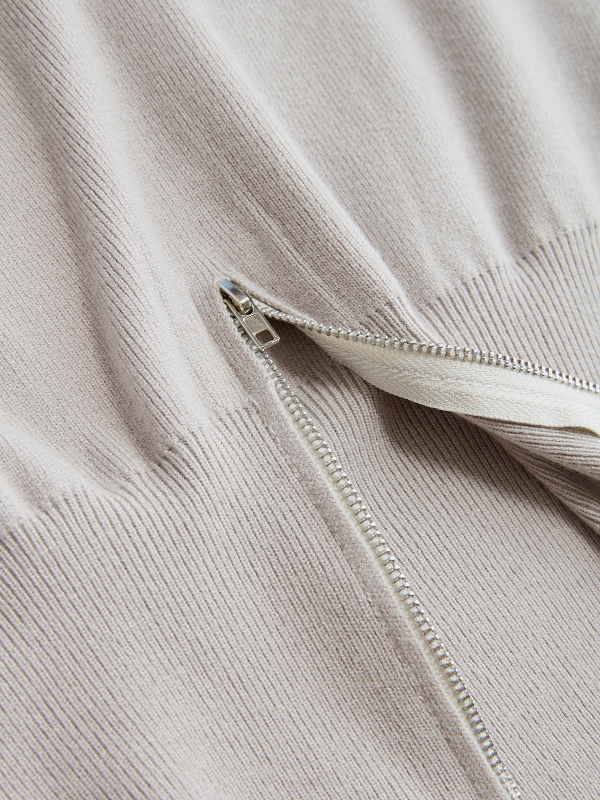 Zipper Cropped Sweater & Midi Skirt Set