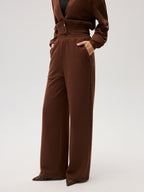 Elastic-Waist Straight-Leg Sweatpants