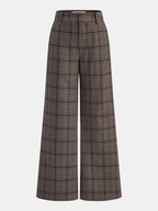 Plaid Wide-Leg Pants