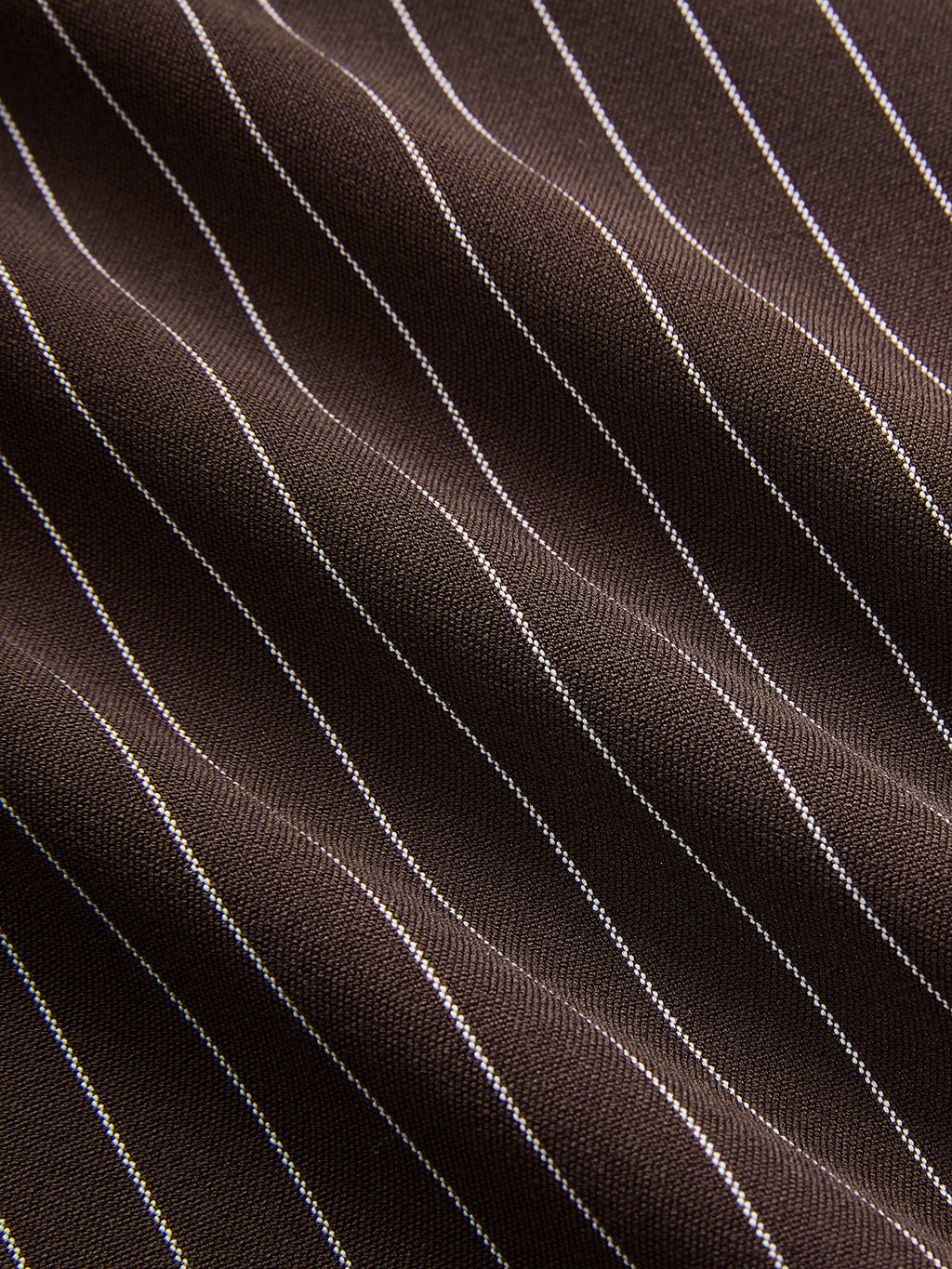 Pinstripe Asymmetric Curved-Leg Pants