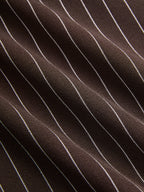 Pinstripe Asymmetric Curved-Leg Pants