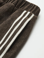 Side-Stripe Corduroy Wide-Leg Pants