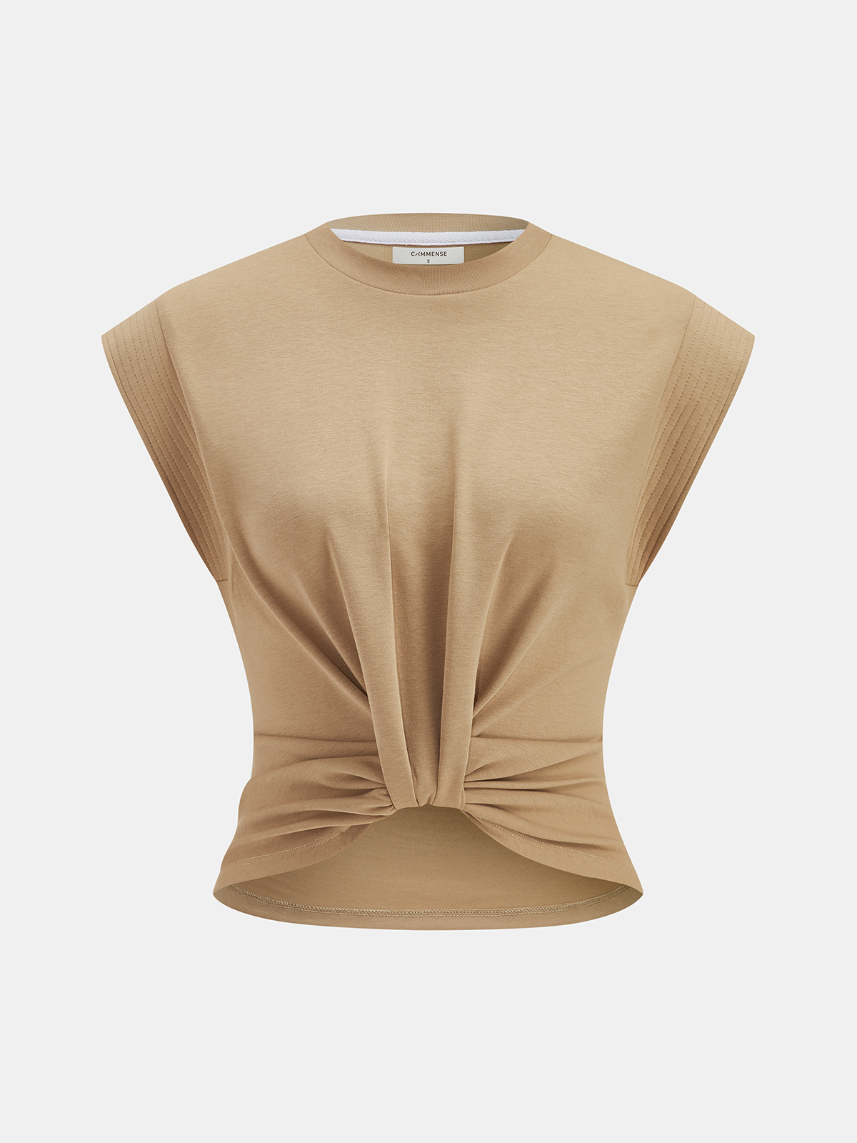 Twisted Cropped Sleeveless Tops