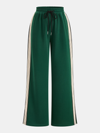 Side Stripe Wide-Leg Sweatpants