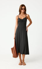 Poppy Midi Dress (Black)