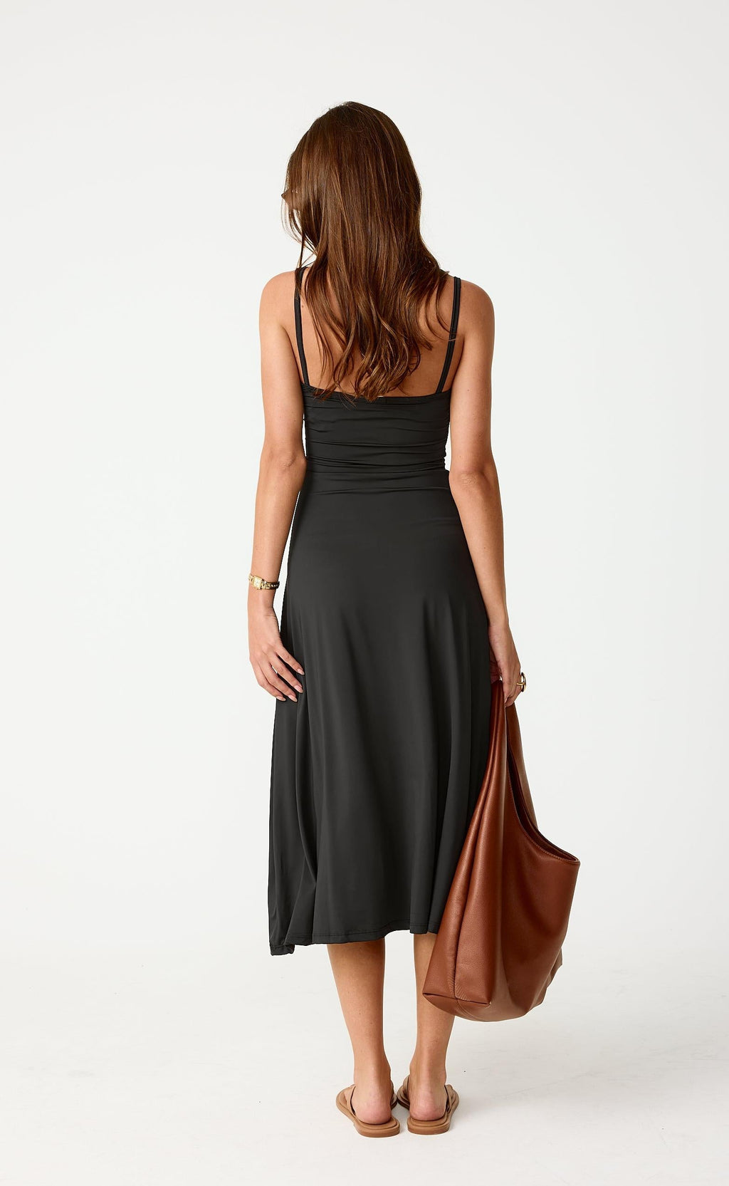 Poppy Midi Dress (Black)
