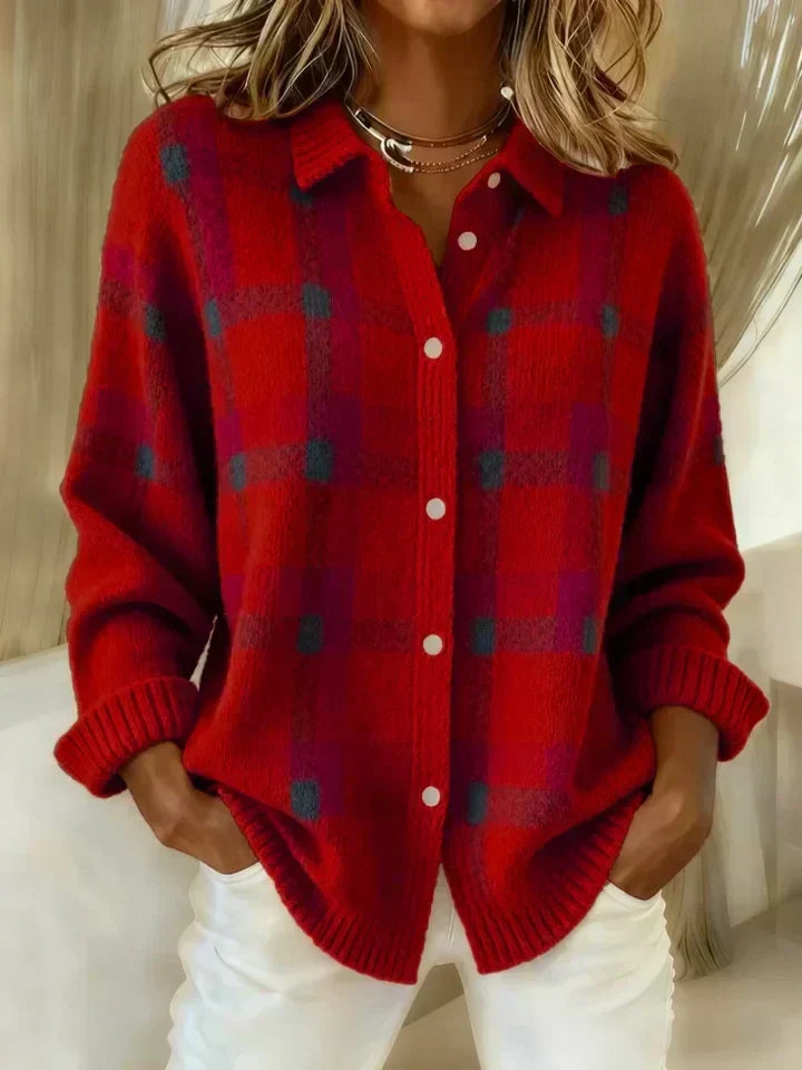 Danique™ | Timeless Plaid Knit Sweater