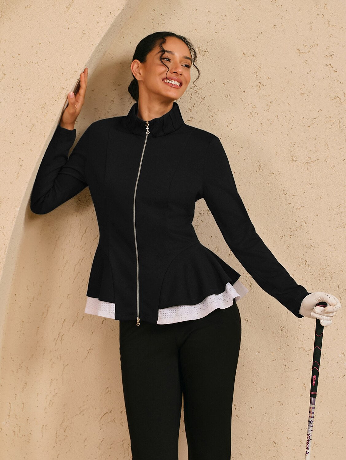 Meer Dan Basic Ruffle Golfjas